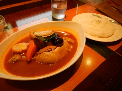 北海道紫竹ガーデン”のスープカレー！終了。